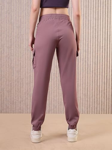 Image of Women's Polyester Regular Fit 4 Pocket Solid Cargo with SPF50+, 2 Way Stretch, UV Protection for Activewear, Regular Use
