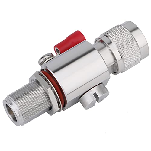 RFiotasy N Type Lightning Arrestor 0 to 6 GHz (N-Male/N-Female) 50ohm Pack 1