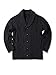 Gafeng Mens Shawl Collar Cardigan Sweater Cable Knit Button Chunky Long Sleeve Winter Fisherman Casual Cardigans Black