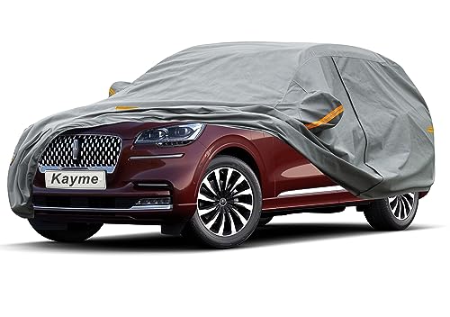 Image of Kayme Heavy Duty SUV Car Cover Custom Fit Lincoln Aviator (2003-2025) Waterproof All Weather for Automobiles, Full Exterior Covers Sun Rain UV Protection.（Deliver About 3-10 Days）
