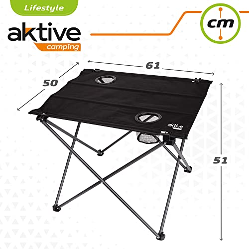 Table pliante textile stable et compacte pour sols irréguliers de camping - 3