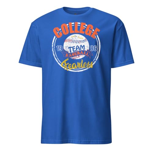 T-shirt baseball universitaire bleu marine idéal pour un look casual