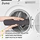 LIONELO June Babywippe, ab den ersten Lebenstagen bis zu 9kg, atmungsaktives Material, optimale Luftzirkulation, leicht, stabil, rutschfest, Sicherheitsgurte, zusammenklappbare Babywippe
