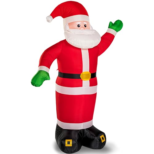MONZANA® Aufblasbarer Weihnachtsmann XXL 250cm LED Beleuchtet...