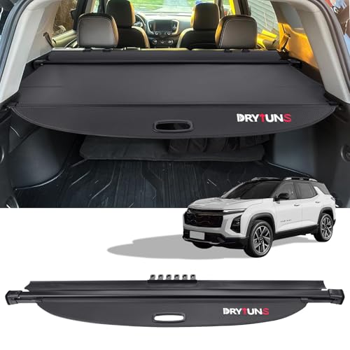 Drytuns Cargo Cover Retractable Trunk Cover Privacy Shade for 2018-2023 2024 2025 Chevy Chevrolet Equinox GMC Terrain