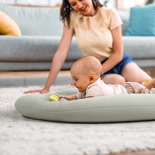 Image of Baby Lounger for Newborn: Skin-Friendly & Breathable for Baby | Tummy Time Playtime & Diaper Changes - Portable & Lightweight Cushion for New Parents 0-12 Months Infant