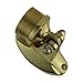 Renovators Supply Manufacturing Bar Foot Rail Bracket Brackets 7-1/8 in. Polished Brass Stair Railing Brackets