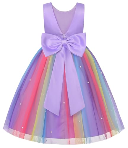 Image of JerrisApparel Flower Girls Dress Wedding Satin Dresses Princess Birthday Party Prom Ball Gown