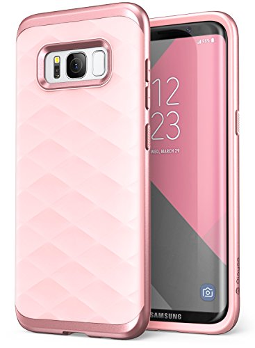 Galaxy S8+ Plus Case, Clayco [Helios Series] Premium Hybrid Protective Case for Samsung Galaxy S8+ (Pink)