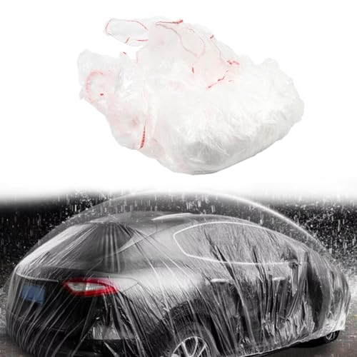 Cnswee6 1 Pc Block Cover Car Protective Masking Portable Masking Paper Thicken PE Clear XL Disposable