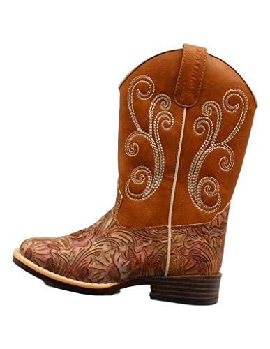Twister Western Boots Girls Elizabeth Swirl 12 Child Multi 446001697