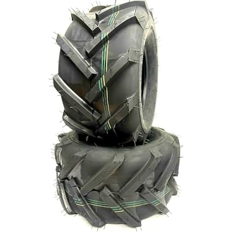 Two-26x12.00-12 Lawn Mower Power Lug Tires Ag 26x12x12 Lawn Tractor Ditch Tubeless, Max Traction, Heavy-Duty Performance and Durability for Lawn and Garden Applications Cover