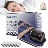 Pure Sleepy - 12000pa Suction Pure Sleepy Pro Bed Vacuum, Original Puresleepy Pro Bed Vacuum Cordless, Mattress Cleaner Machine Deep Cleaner with UV-C Light, 8,000 Vibrations per Minute (Blue)