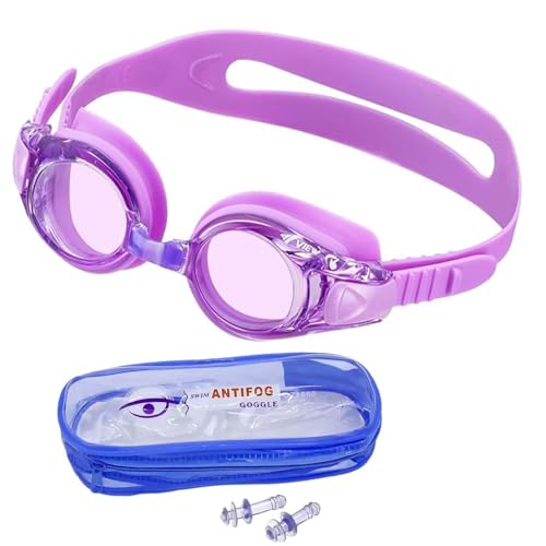 Image of PELO Inflatable Swimming Water Pool Party Summer Bath Tub for Kids and Adults (Swim goggle Purple)