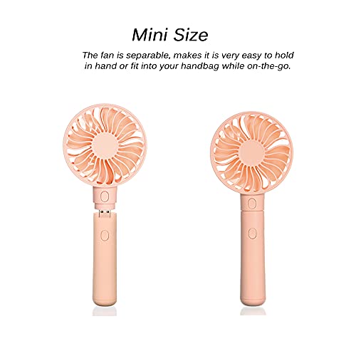 Splenssy Draagbare mini-handheld ventilator 2000 mA powerbank 3 snelheidsinstellingen voor reizen, kamperen en outdoor… - Image 8