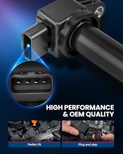 Image of KAX Ignition Coils & Spark Plugs Set Fit for Volvo XC90 2005-2011 4.4L | (w /tool) S80 2007-2010 4.4L UF574