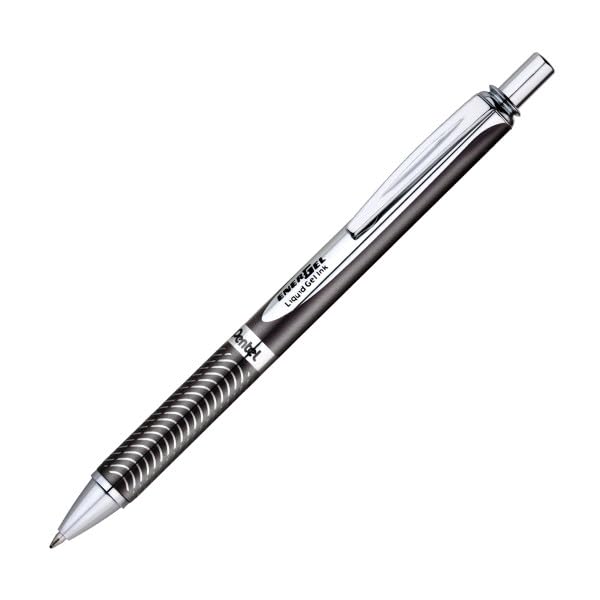 Pentel Energel Alloy Retráctil Gel Negro 3 unidades miniatura 7