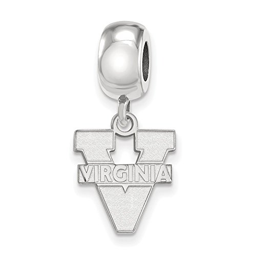 Virginia Bead Charm Small (1/2 Inch) Dangle (Sterling Silver)