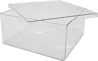 Cake Box Sobremesa Caixa para Bolo 2 Litros com Tampa – Formato Quadrado - Cake Box Sobremesa