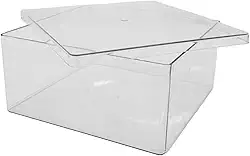 Cake Box Sobremesa Caixa para Bolo 2 Litros com Tampa – Formato Quadrado - Cake Box Sobremesa