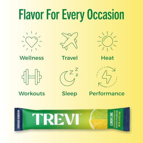 Image of TREVI Electrolytes Powder Packets, Sugar Free Hydration, Lemon Lime 20 Pack