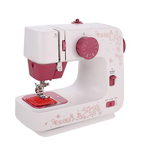 Machine à coudre électrique pour débutants blanche pour apprendre la couture facilement