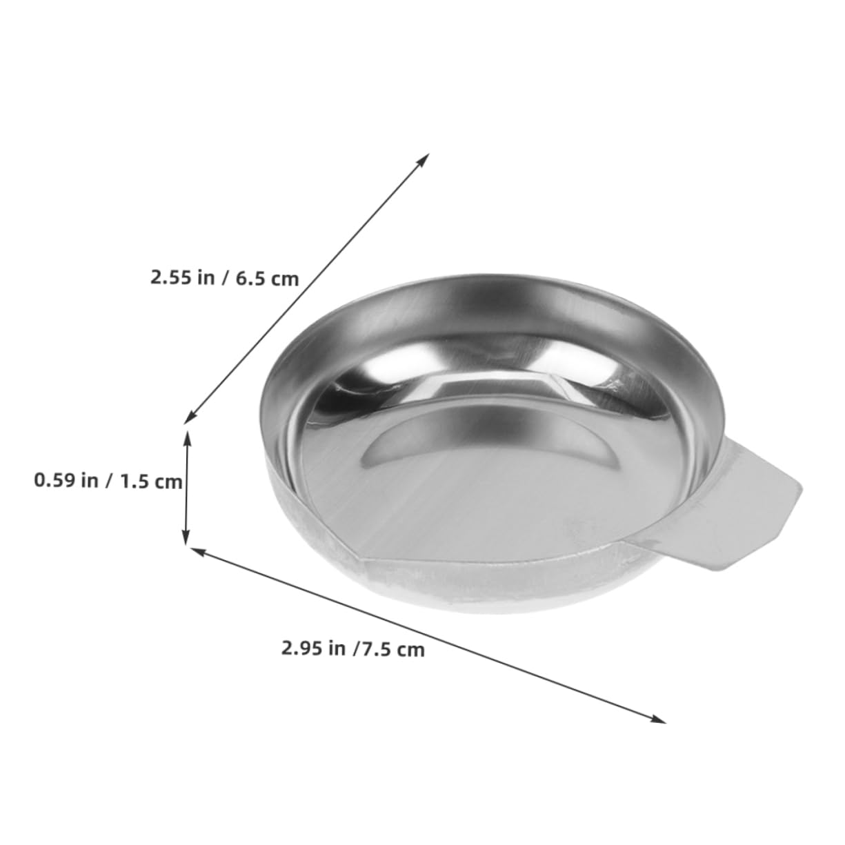 Cabilock Professional Digital Scale Weighing Trays 5pcs Stainless Steel Bowl Easy Pour Design for Jewelry and Kitchen Use