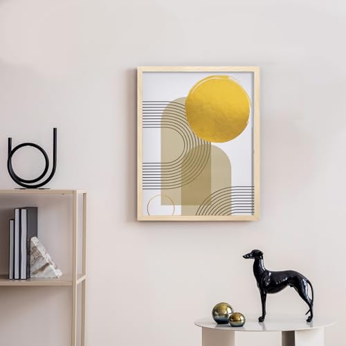 Image of LaVie Home 11x14 Picture Frame for Wall Display, 11x14 Oak Picture Frame with HD Plexiglas, 11 x 14 Poster Frame 1 Pack, Display Frame for Vertical or Horizontal, Classic Collection