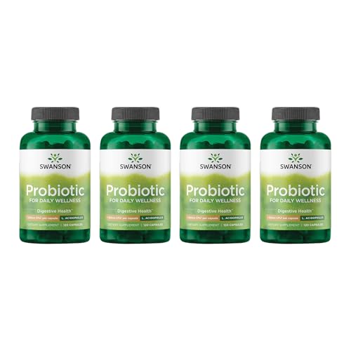 Image of Swanson Probiotic Digestive Health, 1 Billion CFU, 120 Caps, 4 Pk