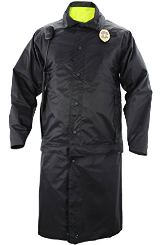 First Class 100% Nylon Oxford Reversible High Visible Long Raincoat2