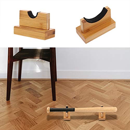 Abaodam Wooden Baseball Bat Display Mount Desktop Acrylic Bat Holder Softball Bat Rack Display Case Bat Souvenir Stand, Bat Storage Shelf #TOP7