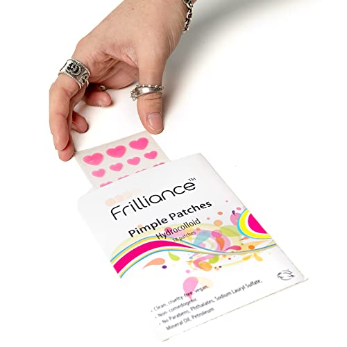 Patchs hydrocolloïdes pour l'acné rose cœur : 18 autocollants double taille