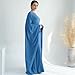 Women Muslim Abaya Dress 1Piece Bat Sleeve Islamic Maxi Robe Fashion Jilbab for Women Eid Kaftan Muslim Robe