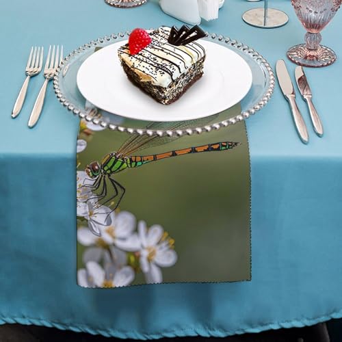 Serviettes de table lavables en tissu lot de 4 pour repas