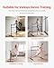 VEVOR Ballet Barre, 4 Ft Double Barre Bar for Home, Freestanding Portable Ballet Stretching Dance Bars, Height Adjustable Anti-Wobble Fitness Studio Equipment, for Pilates Balance Workout