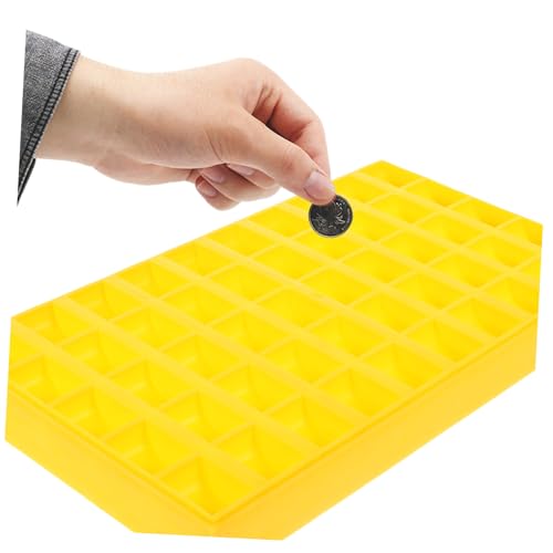 Estuche para monedas múltiples compartimentos de plástico miniatura 4