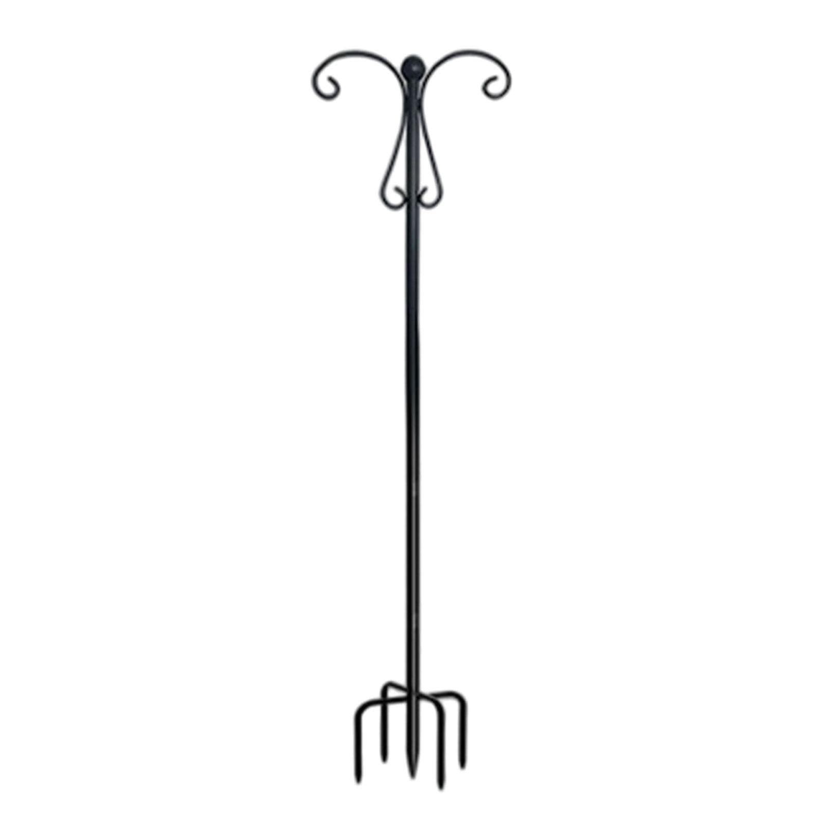 Double Shepherds Hook Sturdy Garden Hook for Lantern Flowerpot Plant Baskets 155 cm-image-37