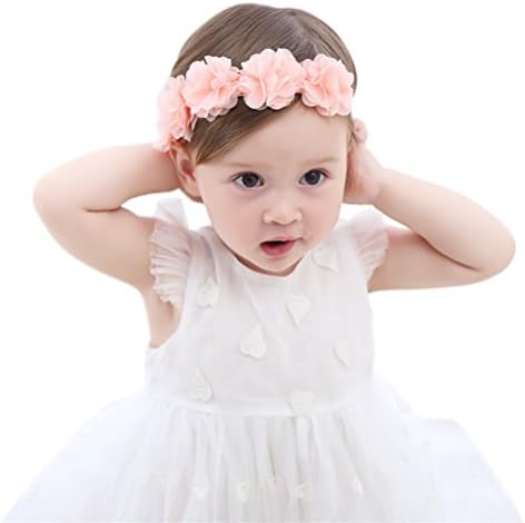 Baby Headbands Princess Peach Flower Crown Baby Girls Bow Cute Hair Accessories