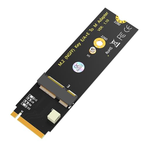 Upgrade Version M.2 NGFF A+E Key WiFi/Bluetooth Card to M.2 Key M Adapter Card for Intel AX200/AX201/AX210