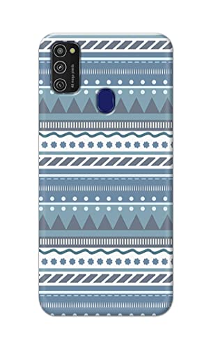 Image of Printed Hard Back Cover Case for Samsung Galaxy M21 | Samsung M21 2021 Edition Back Cover (Seamless Geometric Tribal Pattern) -1803