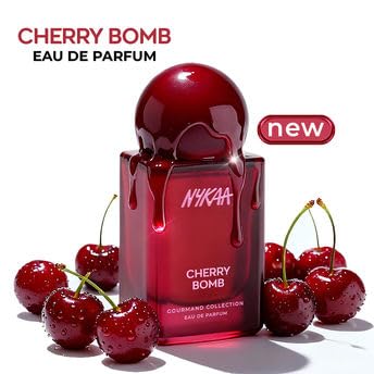 Image of Nykaa Cherry Bomb EDP 50ml | | Long-Lasting Scent for Daily Wear | Smoky Cherry, Raspberry Gourmand Fragrance | Fruity Perfume for Women | Everyday Scent | Best Gift for Her