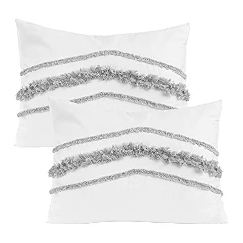 Minimalist Macrame Pillow Cases Set of 2 Cover
