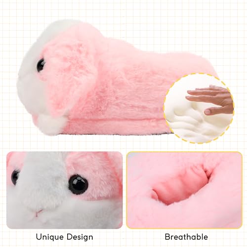 Image of Women Animal Slippers Cute Plush House Shoes Warm Novelty Cartoon | Slippers Gifts for Birthday Christmas