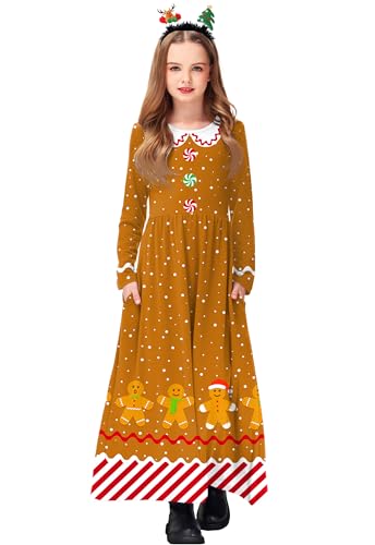 Image of Deerose Girls Maxi Dress Short Sleeve Casual Long Dresses with Pockets 5-14 Years