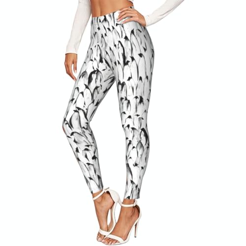 Leggings de pingüinos cómodos para relajarte en casa y practicar yoga con total libertad