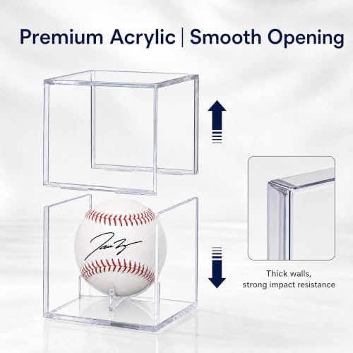 Image of Jersey Wooden Frame Display Case -Shadow Box with 98% UV Protection Acrylic and Hanger for L or XL Baseball Basketball Football Hockey Sport Shirt and Uniform (Baseball Display Case, 1 Pack)