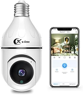 XVIM 3MP Wireless Dome Camera, 2.4Ghz WiFi Camera, 360 Degree Pan/Tilt Wireless Home Surveillance Camera, Two Way Audio, APP Access, Motion Detection Alarm, Night Vision