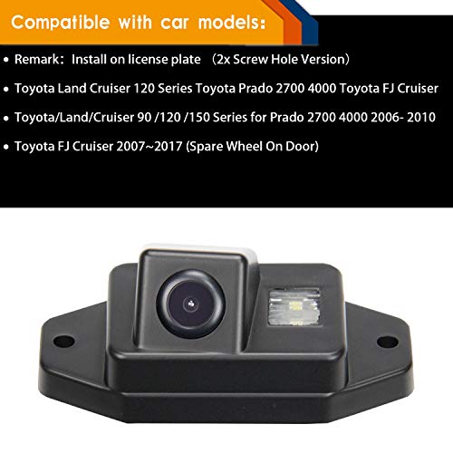 Misayaee Hd 720P Rear View Back Up Reverse Parking Camera In License Plate Lighting Night Version For Toyota Fj Cruiser 2007~2020/Toyota Land Cruiser Lc120 Lc150 Series Prado 2007-2020 2700 4000 #TOP1