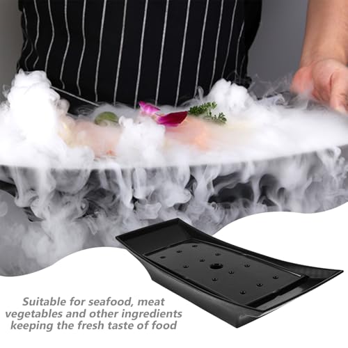 Plato compacto melamina negro para sushi estilo japonés miniatura 7