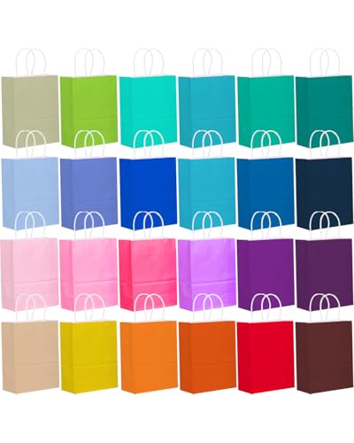 48PCS Gift Bags Bulk - 24 Colors, 30 Pack Deal - Image 2